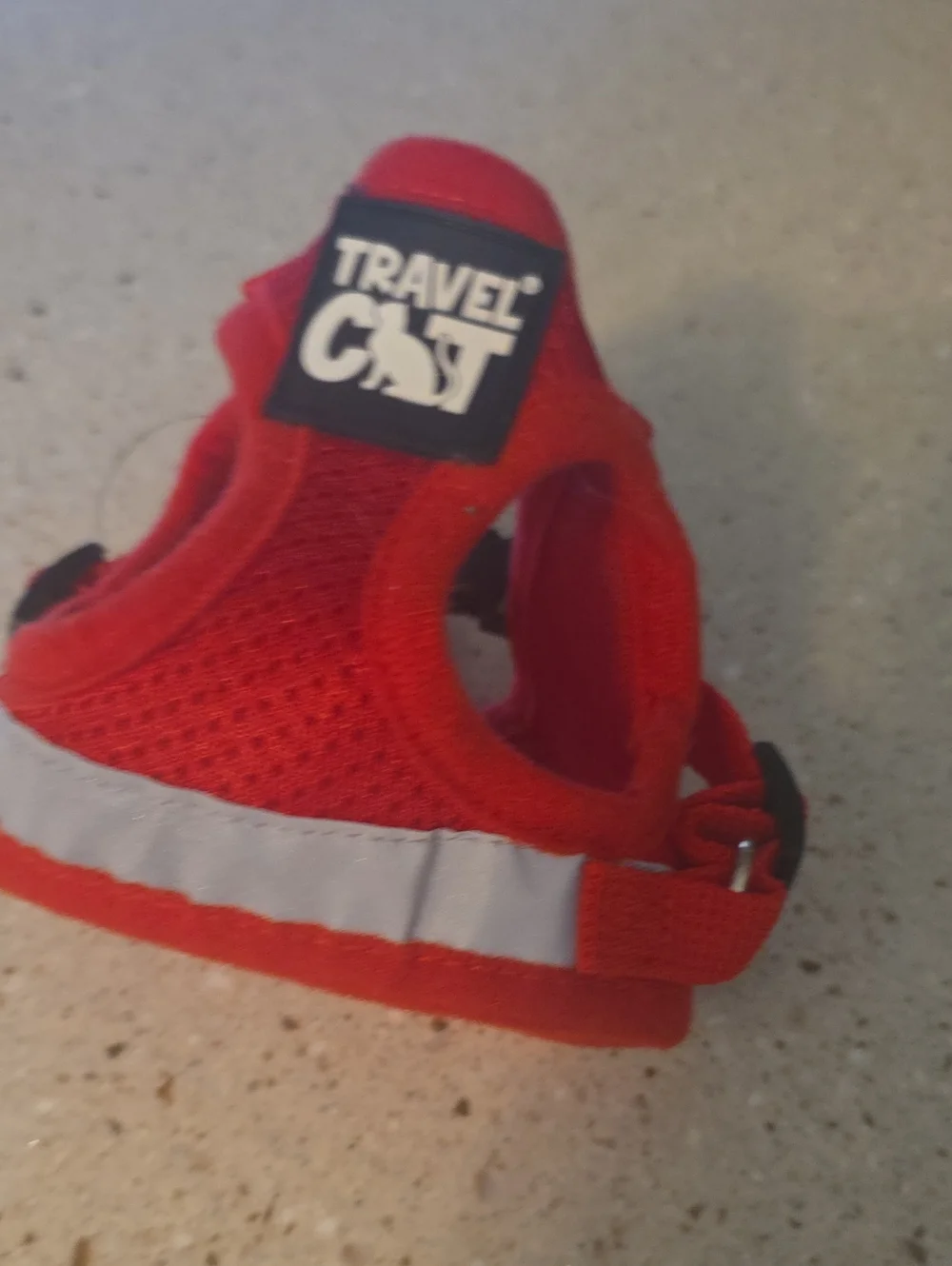 Travel Cat Red Reflective Pet Harness
